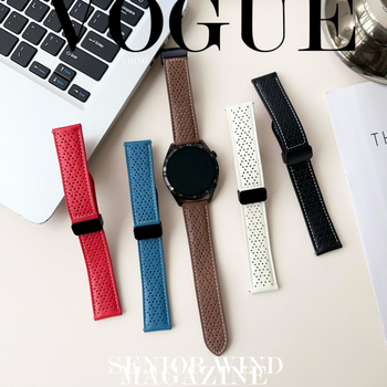 Brățară pentru smartwatch: piele naturală, încuietoare magnetică, lățimi 18/20/22 mm, compatibilă cu Huawei GT5/GT43 și ceasuri Honor