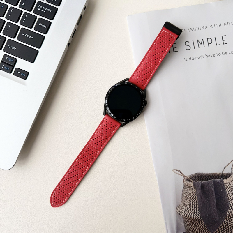 Brățară pentru smartwatch: piele naturală, încuietoare magnetică, lățimi 18/20/22 mm, compatibilă cu Huawei GT5/GT43 și ceasuri Honor