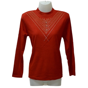 Naiste slim top koos poolkõrge kaelusega ja rhinestone hot-drill kaunistustega; De Velvet kangas 95%+; hot-drill sisu alla 30%; Suvi 2024