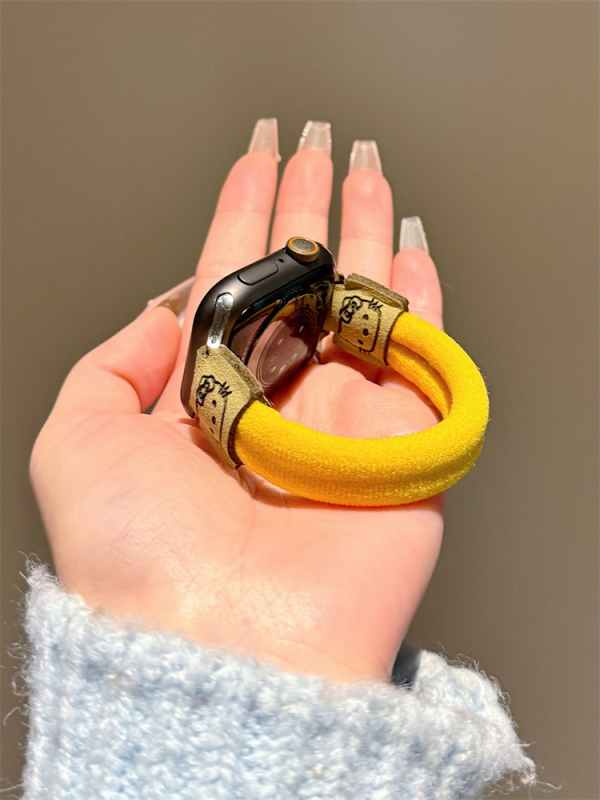 Remienok pre Apple Watch - nylon, mačací dizajn, 10 g, kompatibilný s Apple Watch, prispôsobiteľné rozmery rozhrania, zapínanie: kruh bez spony