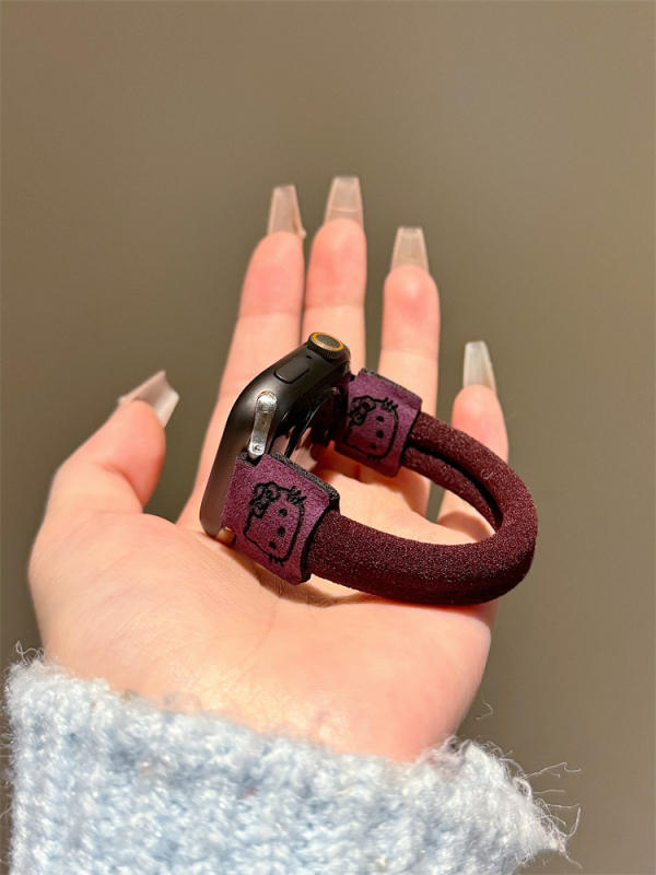 Remienok pre Apple Watch - nylon, mačací dizajn, 10 g, kompatibilný s Apple Watch, prispôsobiteľné rozmery rozhrania, zapínanie: kruh bez spony