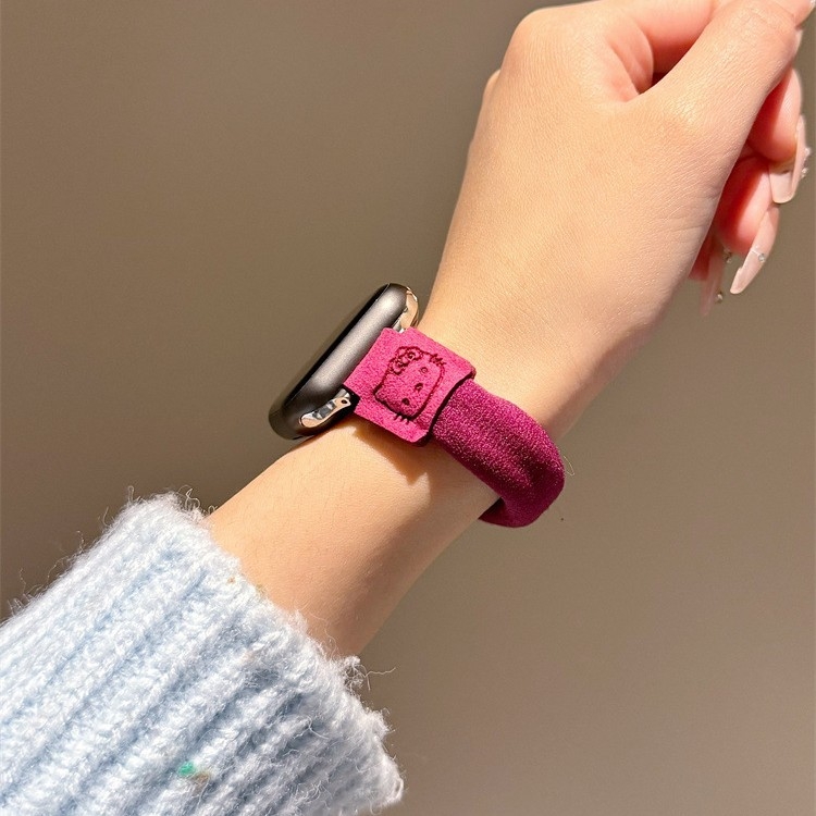 Remienok pre Apple Watch - nylon, mačací dizajn, 10 g, kompatibilný s Apple Watch, prispôsobiteľné rozmery rozhrania, zapínanie: kruh bez spony