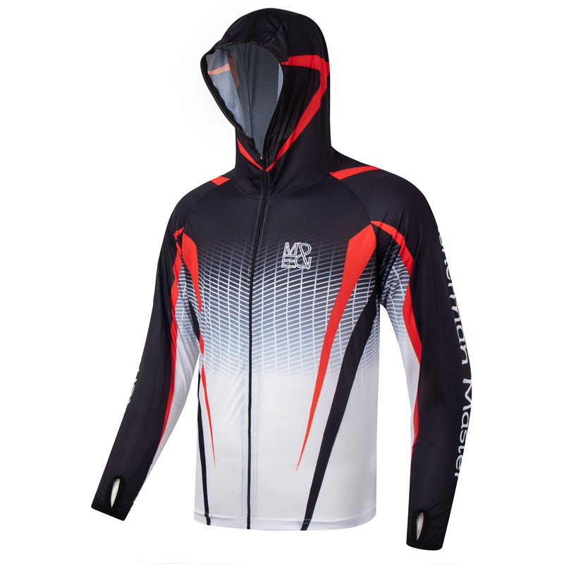 Elpojošs makšķerēšanas apģērba komplekts — ātra žūšana, UV aizsardzība, sintētisko šķiedru maisījums, svītrainais raksts, unisex