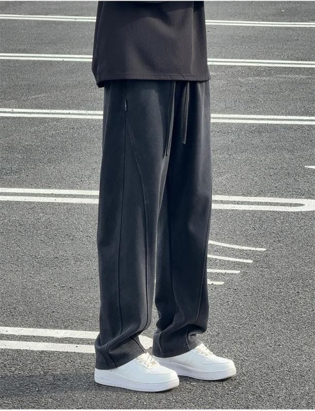 Visokokvalitetne muške hlače u stilu Old Money, premium dojam, sportsko-elegantan minimalistički opušten kroj.