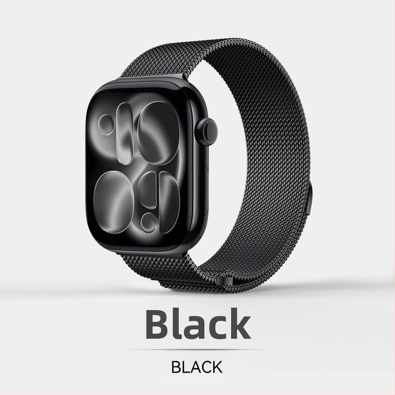 Apple Watchi Milanese roostevabast terasest magnetkäevõru, magnetkinnitus, kohandatavad liidese suurused, kaal 30 g, turule jõudmine 2025