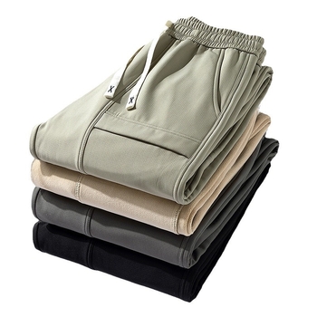 Ανδρικά παντελόνια Softshell με επένδυση φλίς, αδιάβροχα, αντιανεμικά, ανθεκτικά στη φθορά και απομάκρυνση υγρασίας για υπαίθρια εργασία και αθλήματα