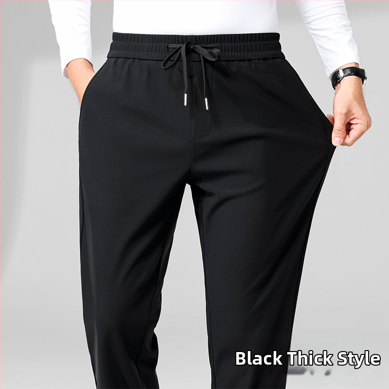 Meeste nailonist sportpüksid fliisvooderiga, sirge lõige, kõrge vöökoht, kõrge elastsus, vöökoha köis, 82,4% nailon / 17,6% spandeks