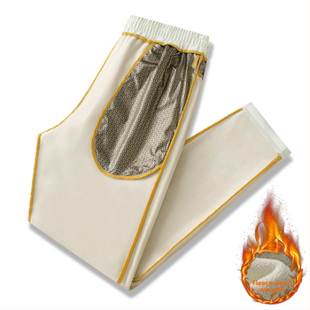 Meeste talvine fleece püksid, sirge lõikega, keskmise suurusega vöökoht, elastne vöökoht (fliis materjal; 79% nailon; 21% spandeks)