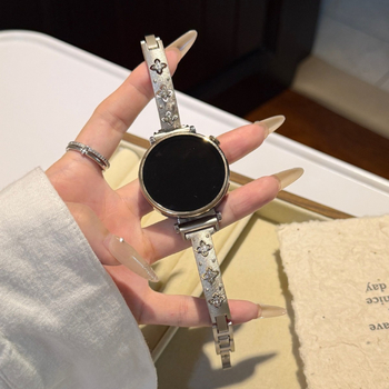 Buccellati-stiilis metallist käevõru Huawei GT4/GT5 – 14 mm liides, nupuga klamber, Huawei-ühilduv, väljaanne 2025.