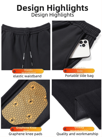 Softshell hlače s grafenom za muškarce i žene, fleece podstava, otporne na vjetar i vodonepropusne, udoban kroj, duge hlače za jesen i zimu