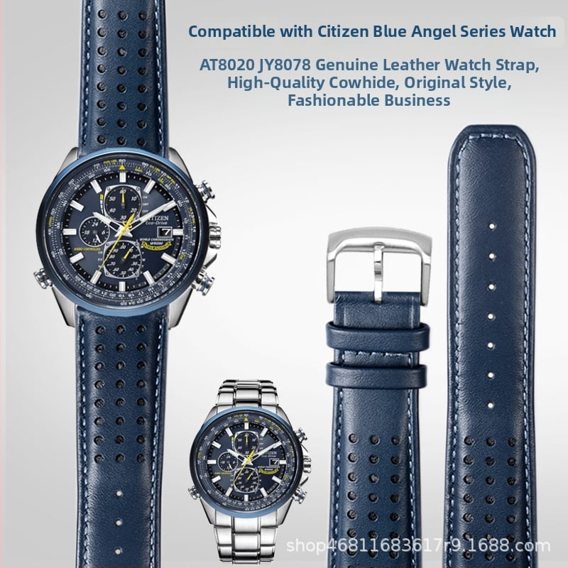 Nahkrihm kellale AT8020-03L JY8085 | Naturaalne nahk | 2024 suve väljaanne | Äri, minimalistlik, mitmekülgne, sportlik stiil