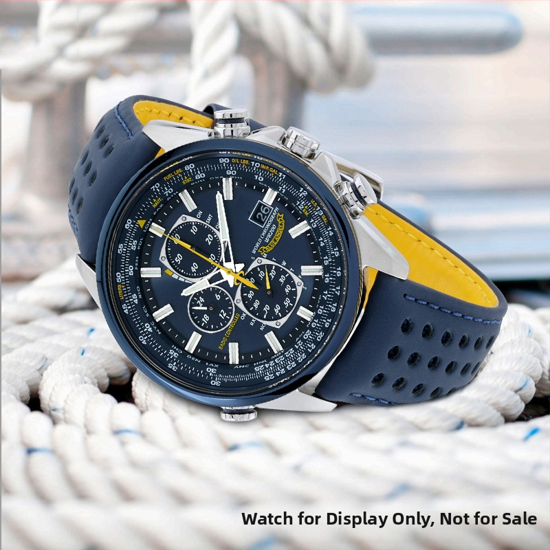 Nahkrihm kellale AT8020-03L JY8085 | Naturaalne nahk | 2024 suve väljaanne | Äri, minimalistlik, mitmekülgne, sportlik stiil