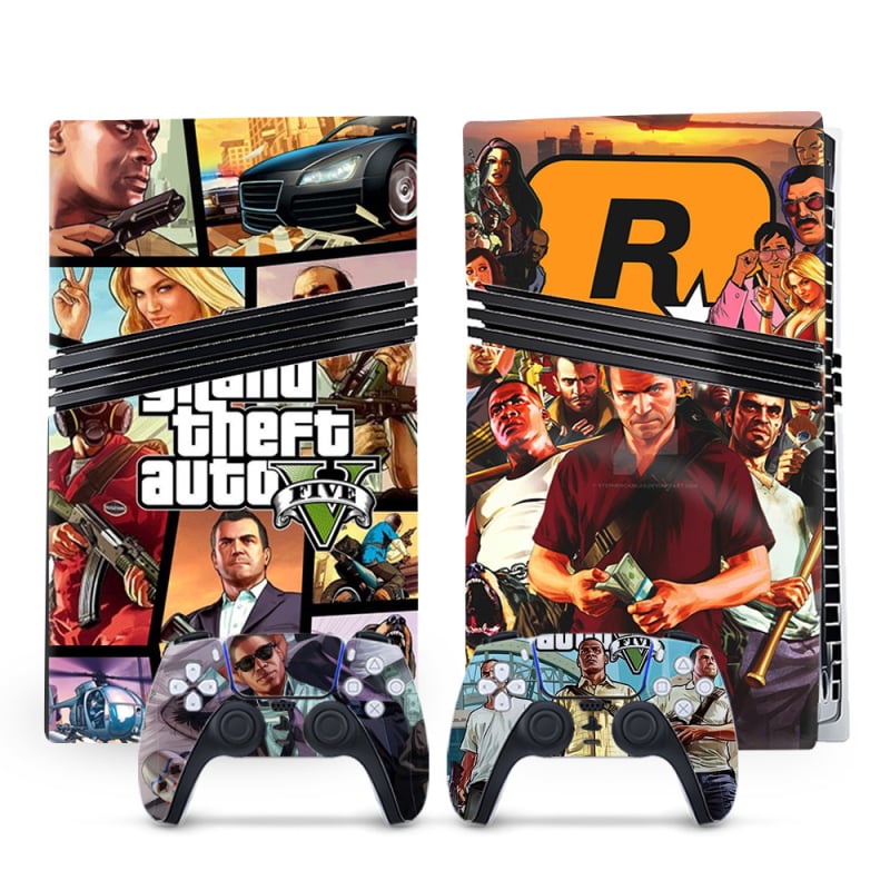 Скин за конзола PS5 Pro (Съвместим с PS5 Pro, Матово филмово покритие, Дебелина 0.2 мм, Персонализирано според чертежи)