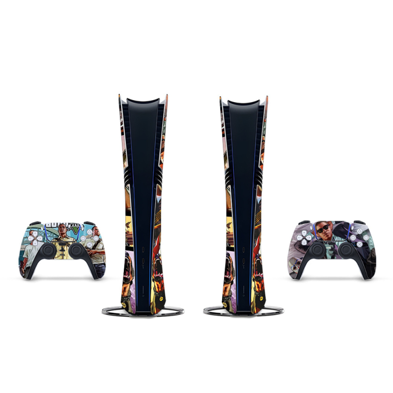 Скин за конзола PS5 Pro (Съвместим с PS5 Pro, Матово филмово покритие, Дебелина 0.2 мм, Персонализирано според чертежи)