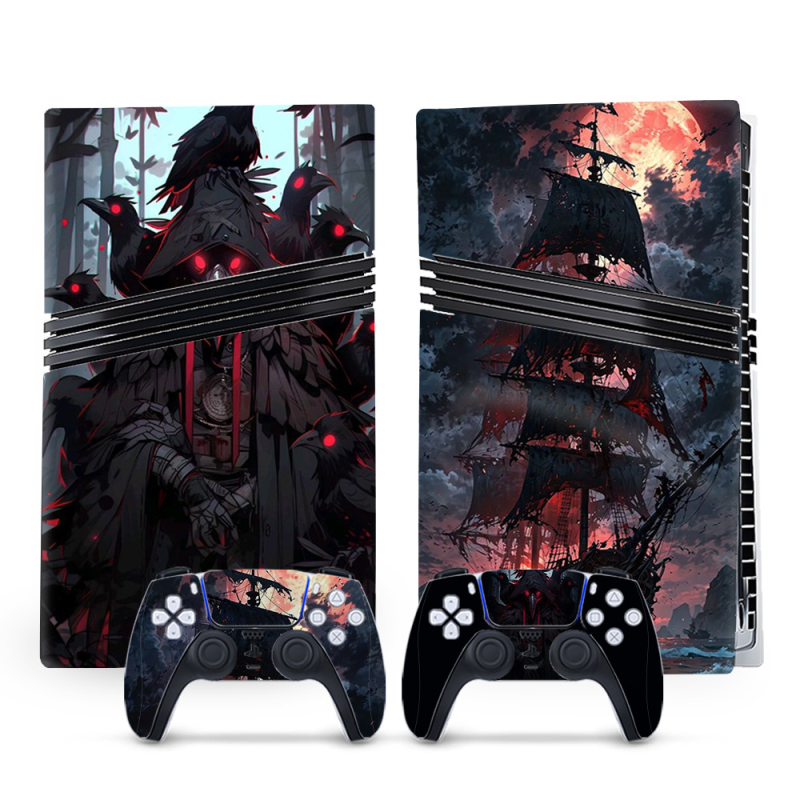 Скин за конзола PS5 Pro (Съвместим с PS5 Pro, Матово филмово покритие, Дебелина 0.2 мм, Персонализирано според чертежи)