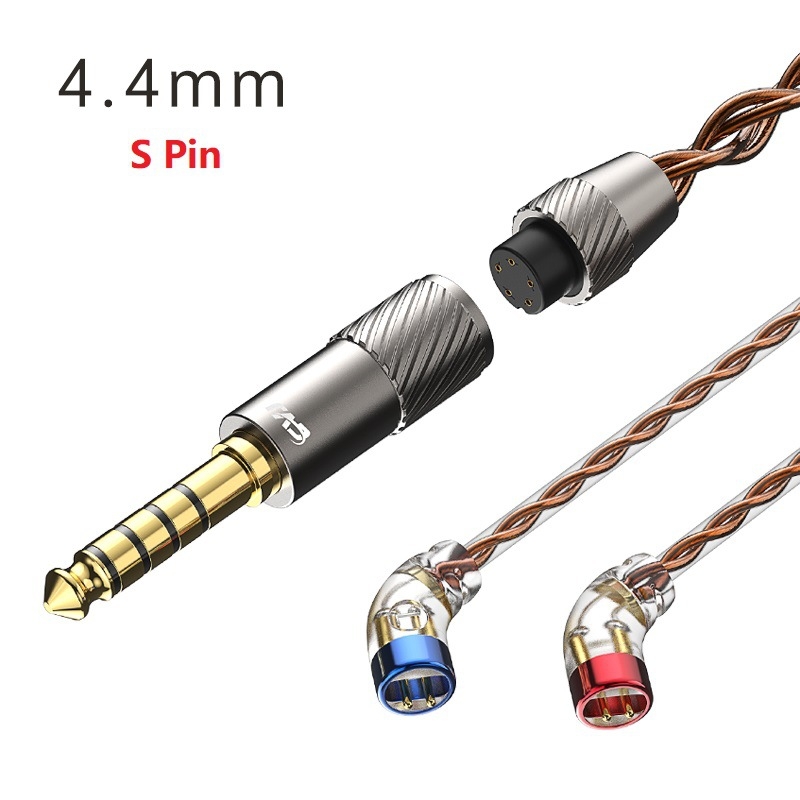 Подменяем аудио кабел за слушалки с подменяем щепсел, балансиран 4.4 мм / 3.5 мм, кислородно-чист мед, MMCX 0,78 мм, SGS сертифициран