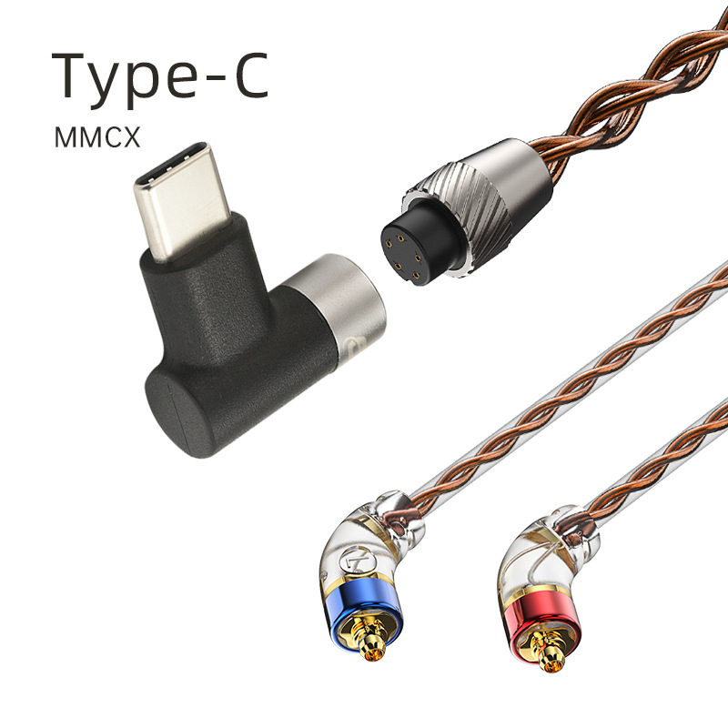 Подменяем аудио кабел за слушалки с подменяем щепсел, балансиран 4.4 мм / 3.5 мм, кислородно-чист мед, MMCX 0,78 мм, SGS сертифициран