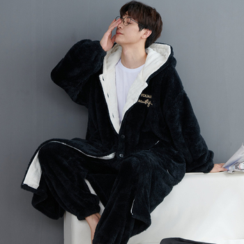 Flaneles korālfleece nakts komplekts ar kapuci – ekstra biezi 501–600 g/m², 95–100% poliestērs, garas piedurknes, garas bikses