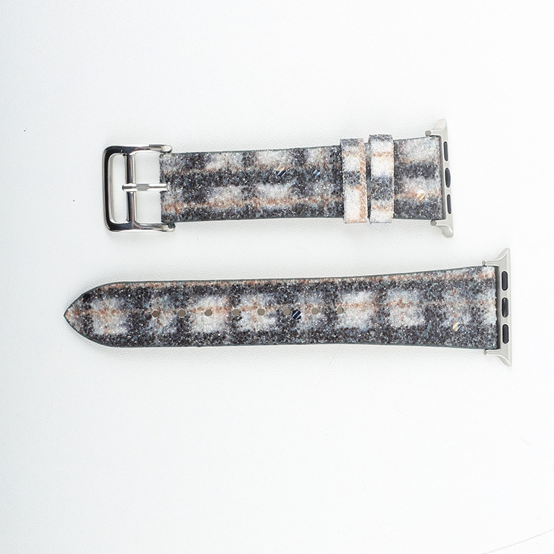 Golden Glow Nahkne kiire vabastamise asendusrihm Apple Watchile, Samsungile ja Huaweiile — kinnitusega nupuklõps