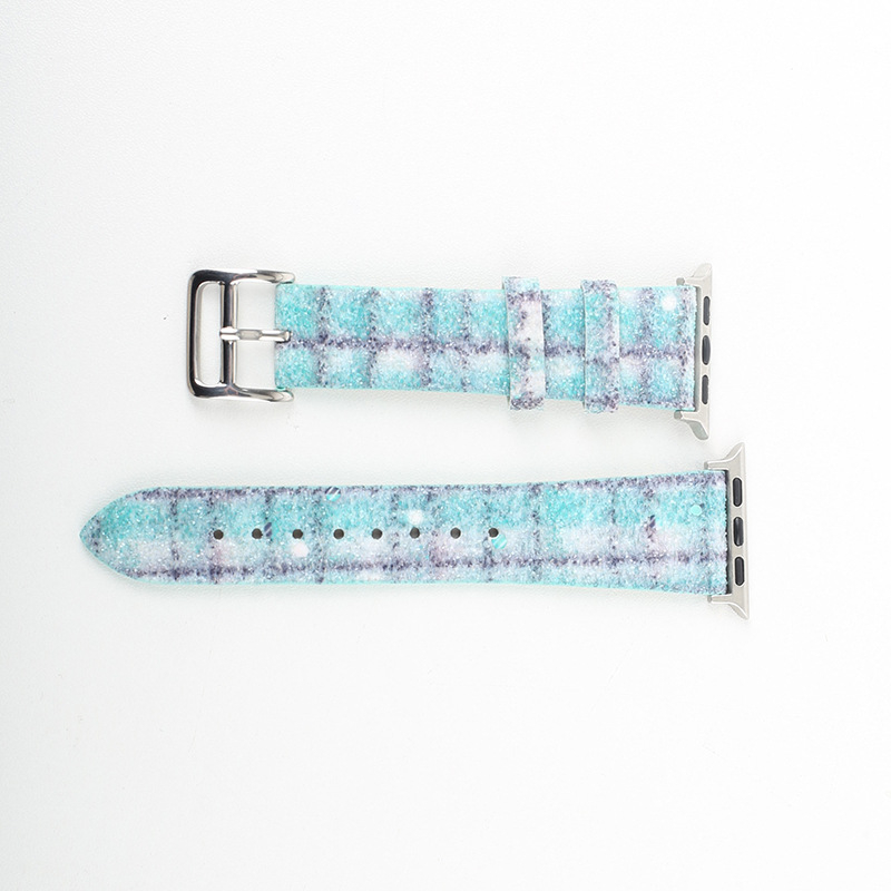 Golden Glow Nahkne kiire vabastamise asendusrihm Apple Watchile, Samsungile ja Huaweiile — kinnitusega nupuklõps