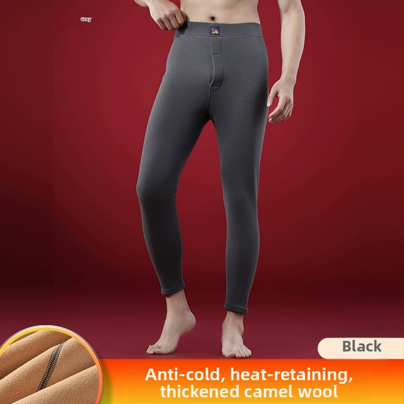 Unisex termo hlače sa flis donjim podstavom, bez šavova, 90-95% poliester, kationski materijal, ekstra debeli 301-350 g/m²