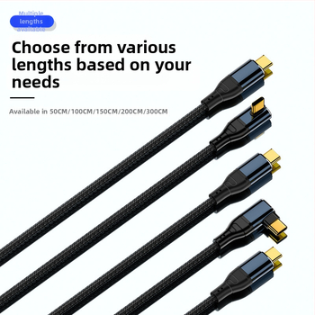 PD240W Type-C uz Type-C uzlādes kabelis ar čipu, divpusējs, piemērots portatīvajiem datoriem, garums 0,5–3 m