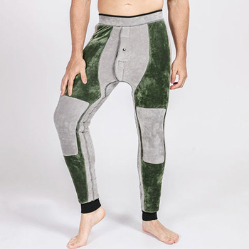 Muške pamučne termo hlače s flis podlogom, trostruko slojevite, extra debele 501-600 g/m², s zaštitom struka i koljena