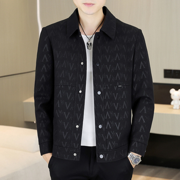 Jakna s reverom, uski kroj, dugi rukav, debeli materijal, Vinylon 85%, jesen 2025