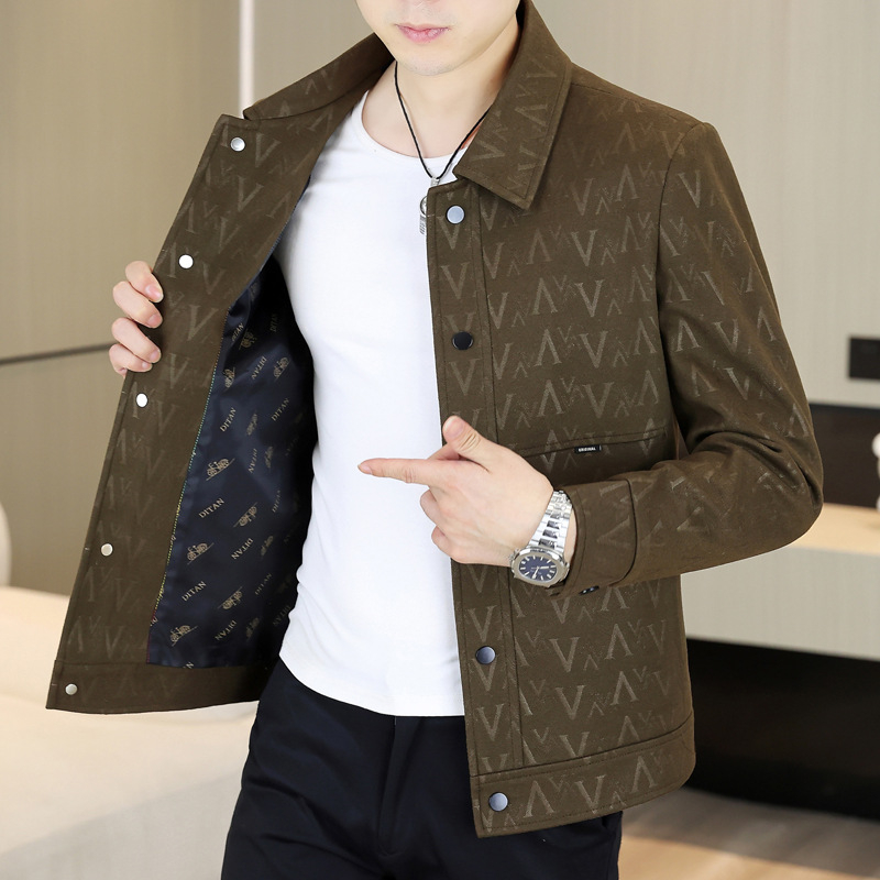 Jakna s reverom, uski kroj, dugi rukav, debeli materijal, Vinylon 85%, jesen 2025