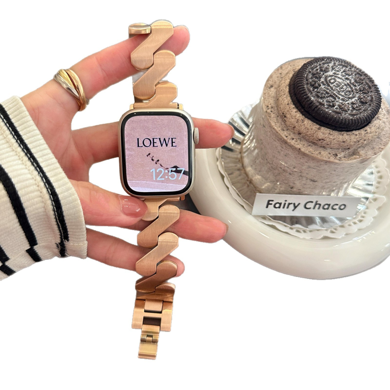 Roostevabast terasest nutikellarihm snap-klõpsuga, ühilduv Samsung, Apple, Huawei ja Xiaomi nutikelladega, kaal 30 g