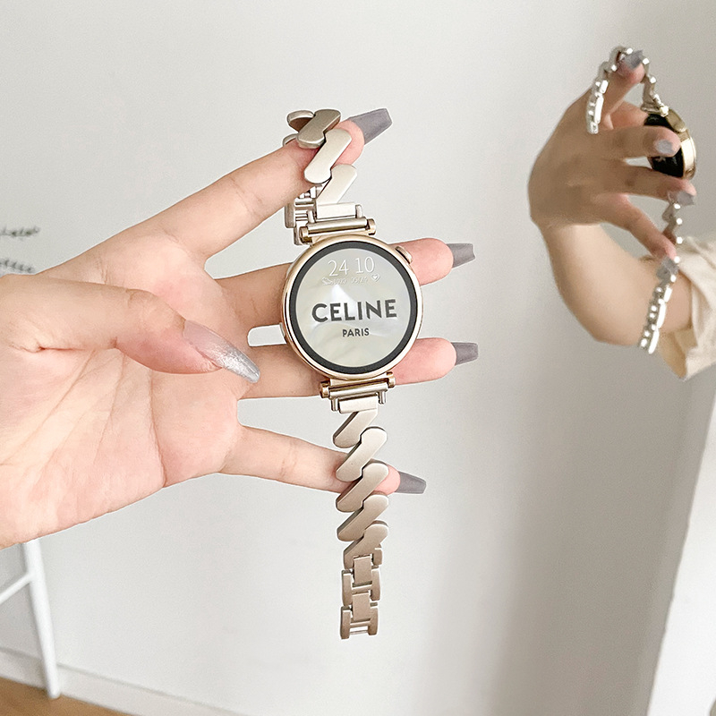 Roostevabast terasest nutikellarihm snap-klõpsuga, ühilduv Samsung, Apple, Huawei ja Xiaomi nutikelladega, kaal 30 g