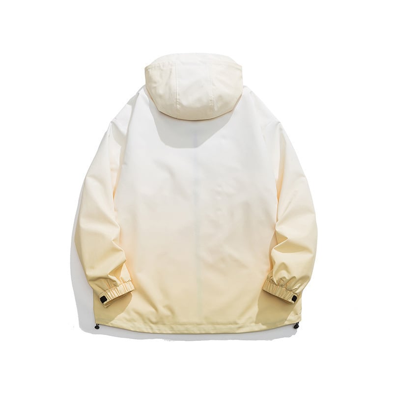 Muška vanjska funkcionalna jakna za proljeće 2024, labav kroj, bez kapulje, poliester tkanina s podstavom