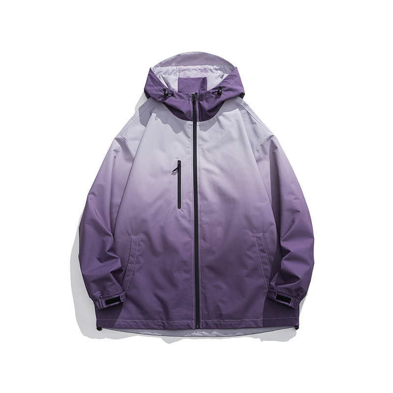 Muška vanjska funkcionalna jakna za proljeće 2024, labav kroj, bez kapulje, poliester tkanina s podstavom