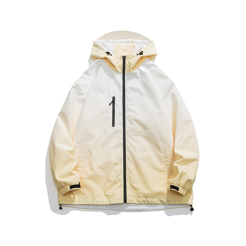 Muška vanjska funkcionalna jakna za proljeće 2024, labav kroj, bez kapulje, poliester tkanina s podstavom