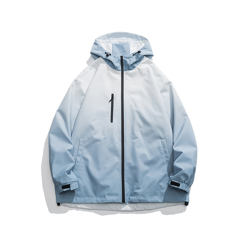 Muška vanjska funkcionalna jakna za proljeće 2024, labav kroj, bez kapulje, poliester tkanina s podstavom