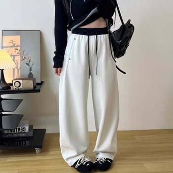 Casual ravne hlače sa džepovima, smjesa spandeksa, mikroelastičnost, izuzetno tanak materijal, Proljeće 2025