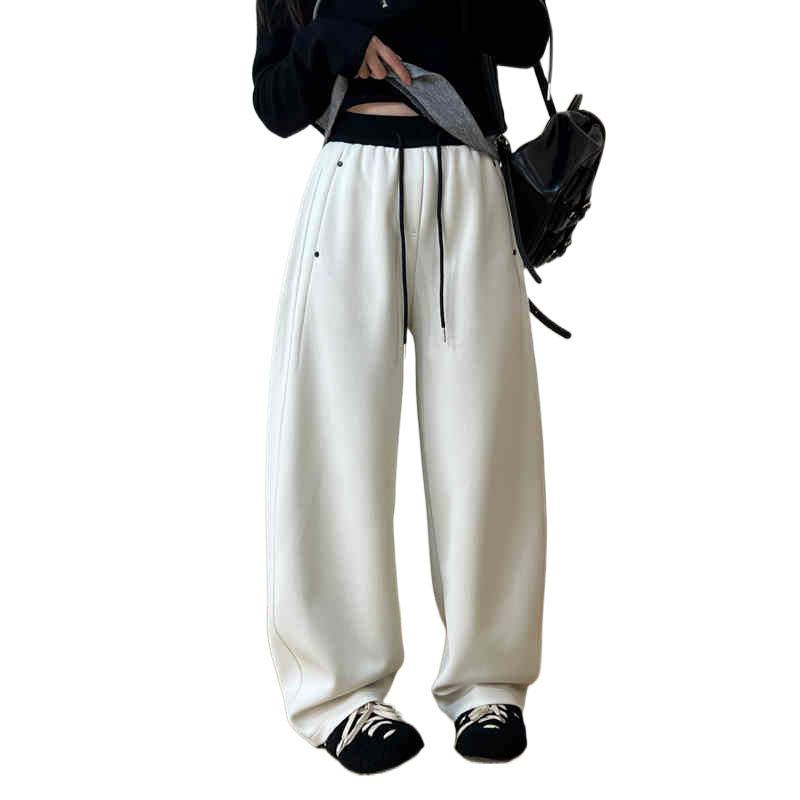 Casual ravne hlače sa džepovima, smjesa spandeksa, mikroelastičnost, izuzetno tanak materijal, Proljeće 2025