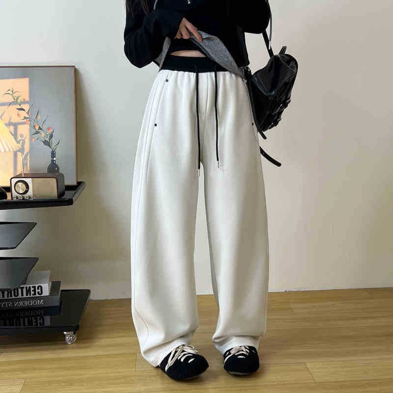 Casual ravne hlače sa džepovima, smjesa spandeksa, mikroelastičnost, izuzetno tanak materijal, Proljeće 2025