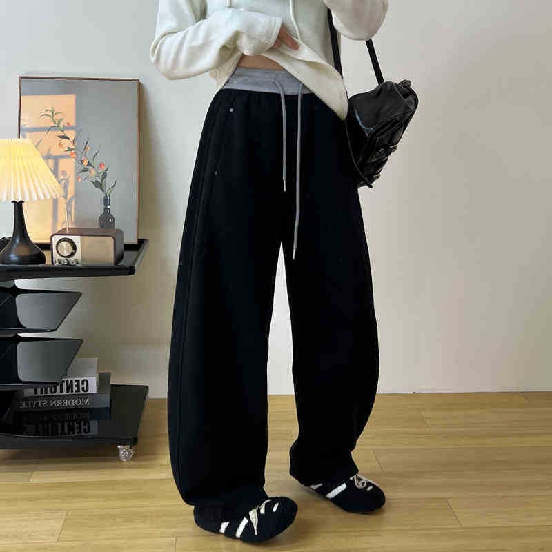 Casual ravne hlače sa džepovima, smjesa spandeksa, mikroelastičnost, izuzetno tanak materijal, Proljeće 2025