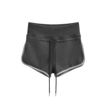 Ženske kratke hlače visokog struka, color-block dizajn, Capri dužina, poliester-spandeks mješavina