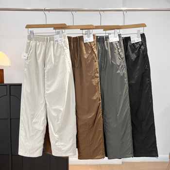 Ženske cargo hlače s flisom, tople i udobne, širok kroj, visok struk, debeli materijal