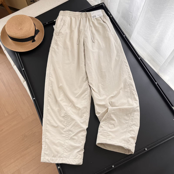 Ženske cargo hlače s flisom, tople i udobne, širok kroj, visok struk, debeli materijal