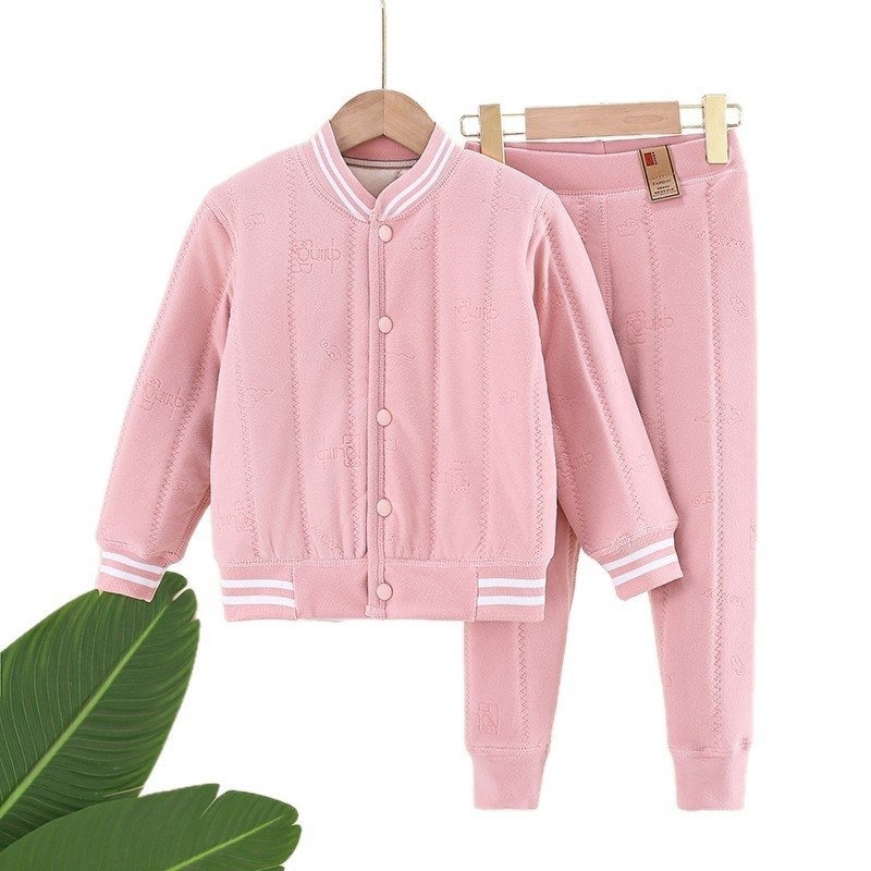 Зимни унисекс термални долни панталони за деца – 80% памук, висока талия, вътрешен слой с контрол на температурата, дебели за зимата, подходящи за деца над 8 години