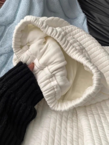 Дамски памучни панталони, 3D пояс, средна талия, прав силует, зима 2025