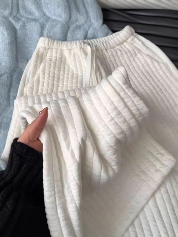 Дамски памучни панталони, 3D пояс, средна талия, прав силует, зима 2025