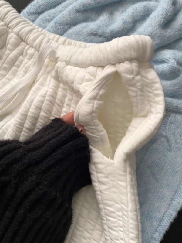 Дамски памучни панталони, 3D пояс, средна талия, прав силует, зима 2025