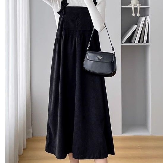 Grūtnieču divdaļīgs komplekts ar Chenille audumu, sirēnas siluets, kažokādas apkakle