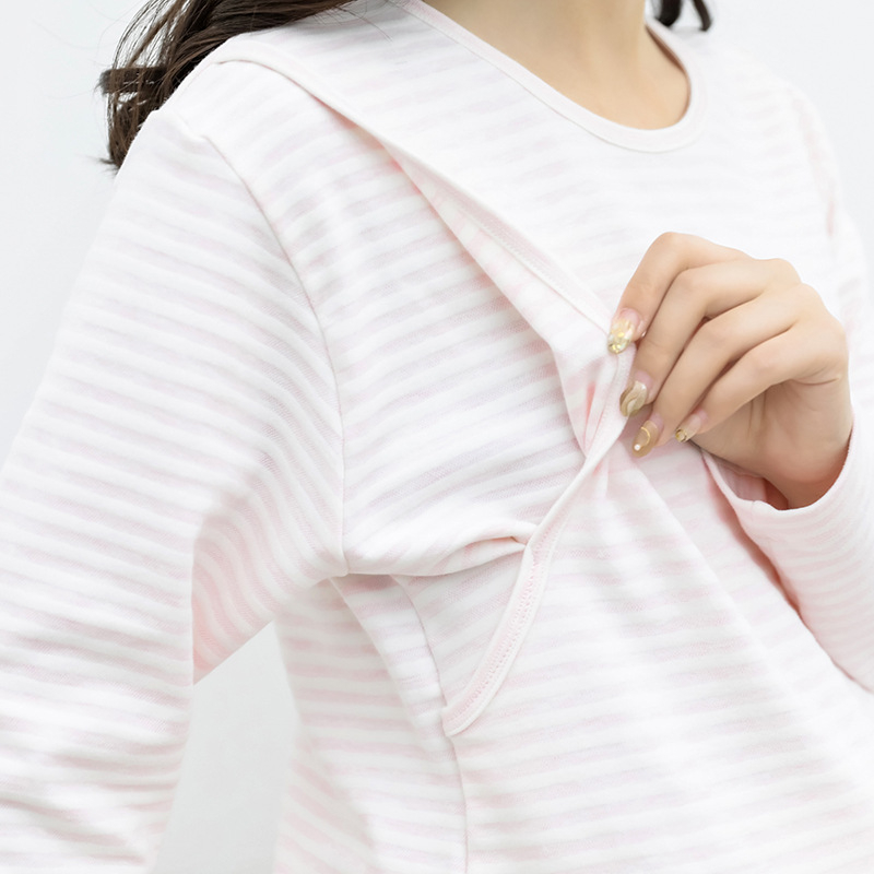 Māmiņu un zīdīšanas apģērbu komplekts, kokvilna, 95% kokvilna, garās piedurknes, piemērots ziemai, pavasarim un rudenim