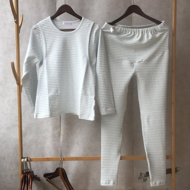 Māmiņu un zīdīšanas apģērbu komplekts, kokvilna, 95% kokvilna, garās piedurknes, piemērots ziemai, pavasarim un rudenim