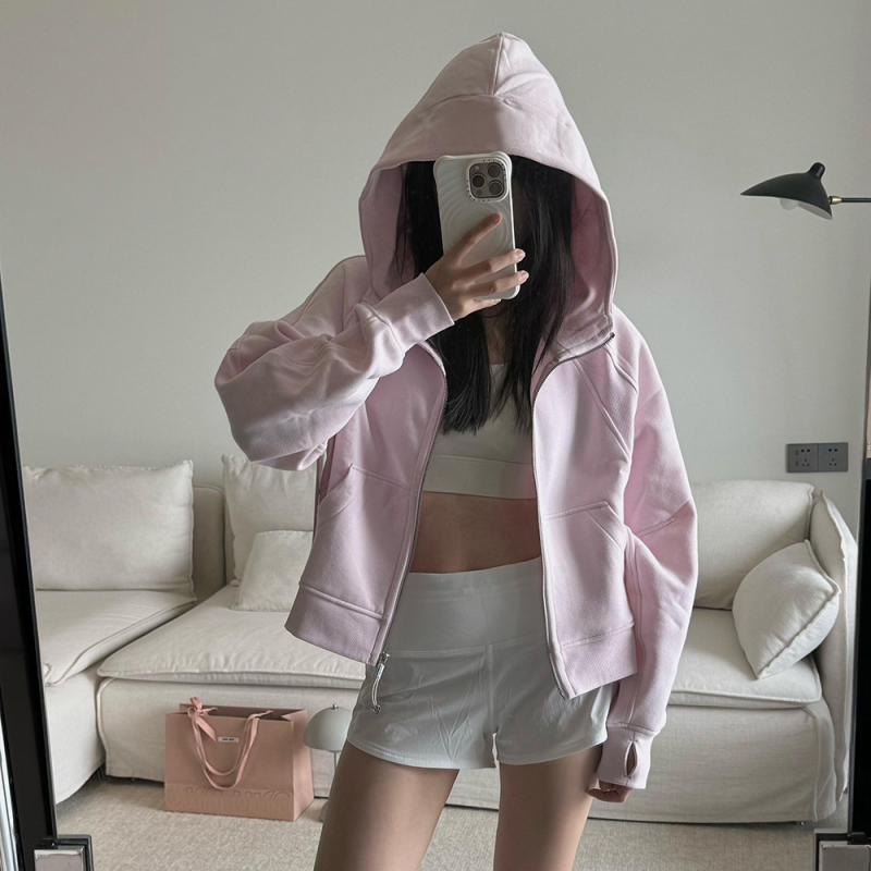 Ženski Scuba džemper s kapuljom i zipom, ultra širok kroj, fleece podstava, mješavina pamuka i poliestera